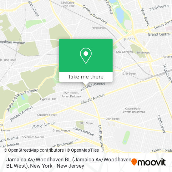 Jamaica Av / Woodhaven BL map