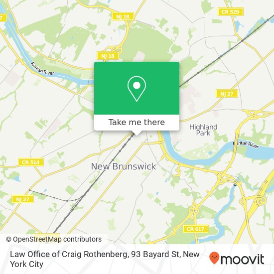 Law Office of Craig Rothenberg, 93 Bayard St map