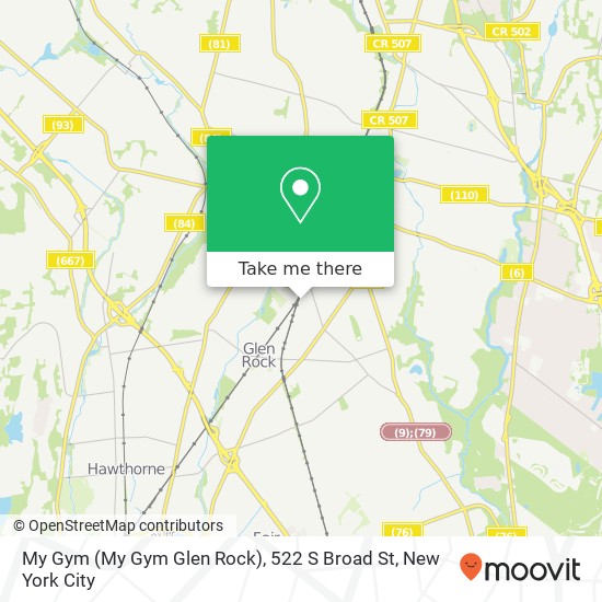 My Gym (My Gym Glen Rock), 522 S Broad St map