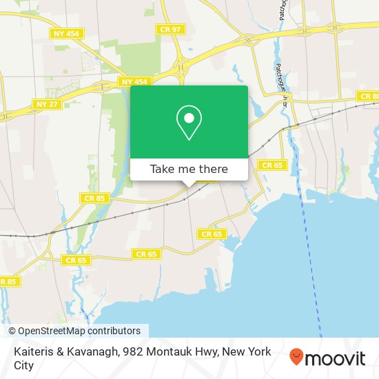 Mapa de Kaiteris & Kavanagh, 982 Montauk Hwy