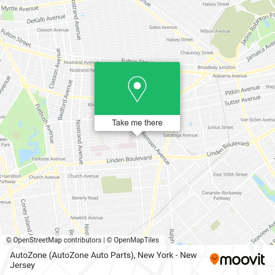 AutoZone (AutoZone Auto Parts) map