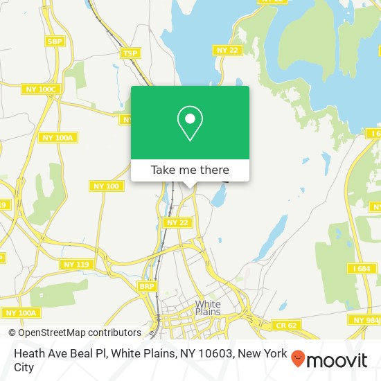 Heath Ave Beal Pl, White Plains, NY 10603 map