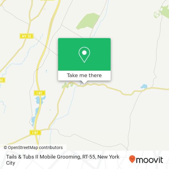 Mapa de Tails & Tubs II Mobile Grooming, RT-55