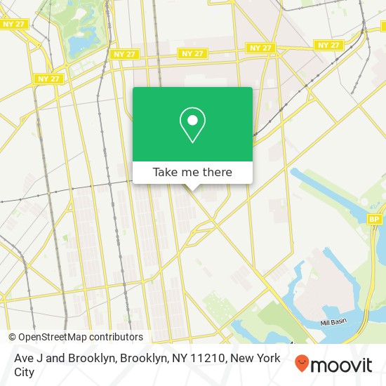 Ave J and Brooklyn, Brooklyn, NY 11210 map