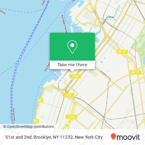 Mapa de 51st and 2nd, Brooklyn, NY 11232