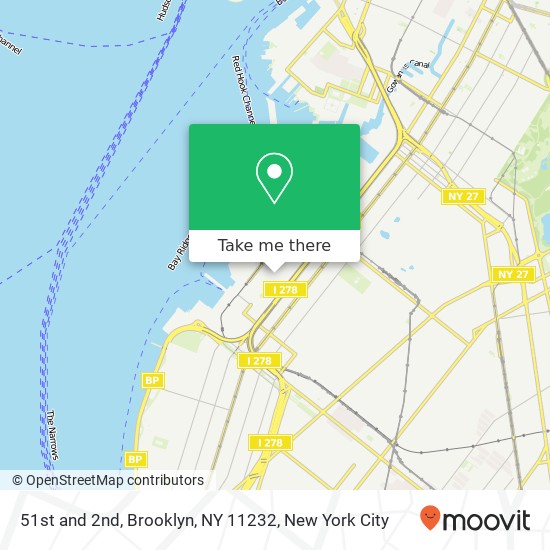 51st and 2nd, Brooklyn, NY 11232 map