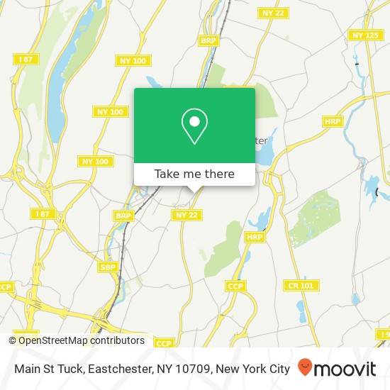 Mapa de Main St Tuck, Eastchester, NY 10709