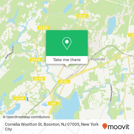 Mapa de Cornelia Wootton St, Boonton, NJ 07005