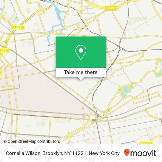 Mapa de Cornelia Wilson, Brooklyn, NY 11221