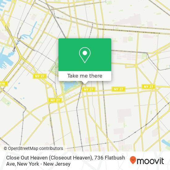 Close Out Heaven (Closeout Heaven), 736 Flatbush Ave map