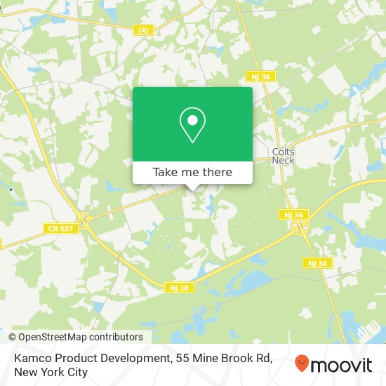 Kamco Product Development, 55 Mine Brook Rd map