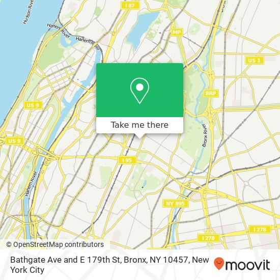 Bathgate Ave and E 179th St, Bronx, NY 10457 map