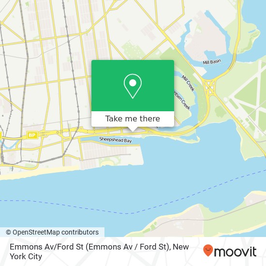 Emmons Av / Ford St map