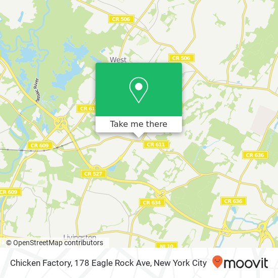 Chicken Factory, 178 Eagle Rock Ave map