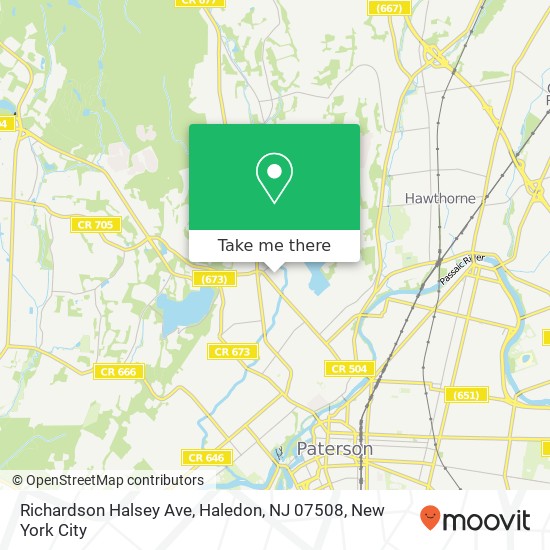 Mapa de Richardson Halsey Ave, Haledon, NJ 07508