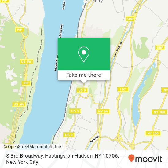 Mapa de S Bro Broadway, Hastings-on-Hudson, NY 10706