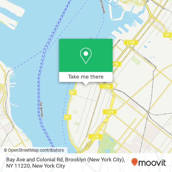 Bay Ave and Colonial Rd, Brooklyn (New York City), NY 11220 map