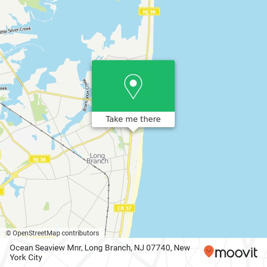 Mapa de Ocean Seaview Mnr, Long Branch, NJ 07740