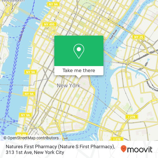 Natures First Pharmacy (Nature S First Pharmacy), 313 1st Ave map