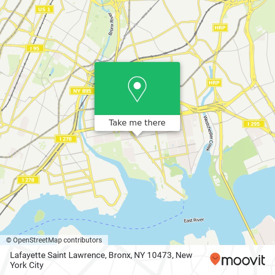 Lafayette Saint Lawrence, Bronx, NY 10473 map