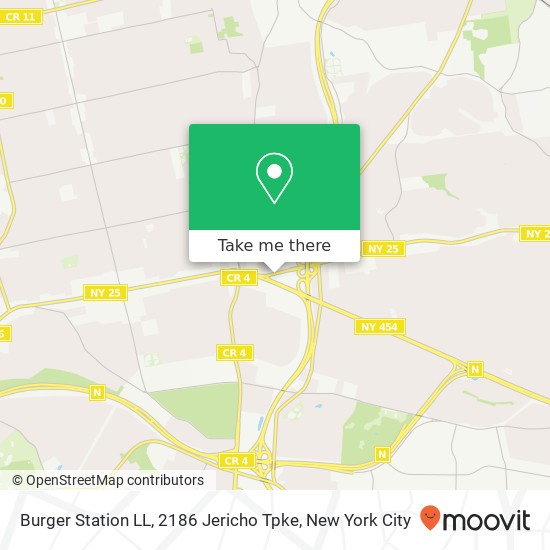 Burger Station LL, 2186 Jericho Tpke map