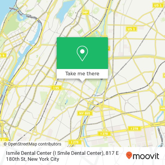 Mapa de Ismile Dental Center (I Smile Dental Center), 817 E 180th St