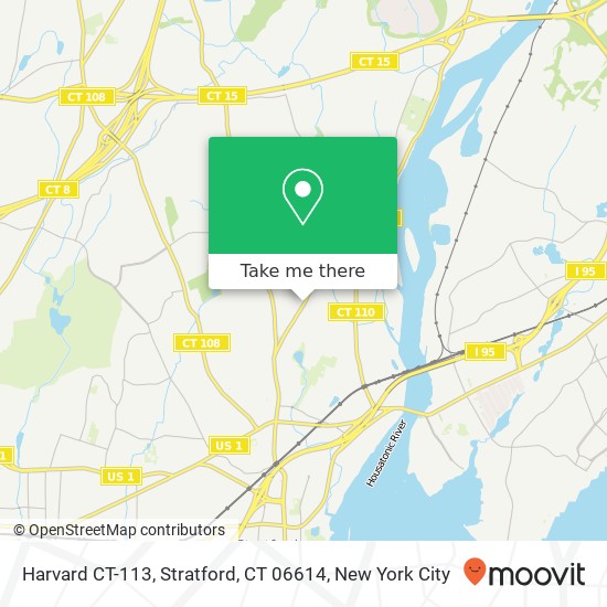 Mapa de Harvard CT-113, Stratford, CT 06614