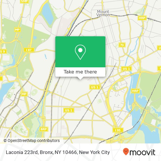 Laconia 223rd, Bronx, NY 10466 map
