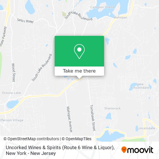 Mapa de Uncorked Wines & Spirits (Route 6 Wine & Liquor)