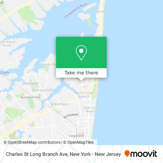 Charles St Long Branch Ave map