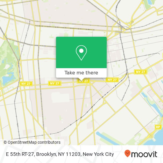 E 55th RT-27, Brooklyn, NY 11203 map