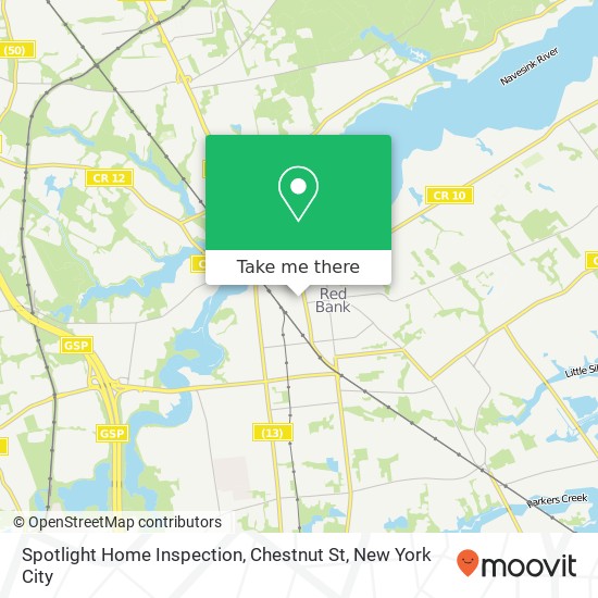 Spotlight Home Inspection, Chestnut St map