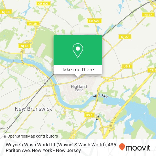 Wayne's Wash World III (Wayne' S Wash World), 435 Raritan Ave map