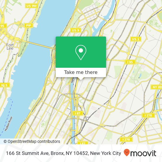 166 St Summit Ave, Bronx, NY 10452 map