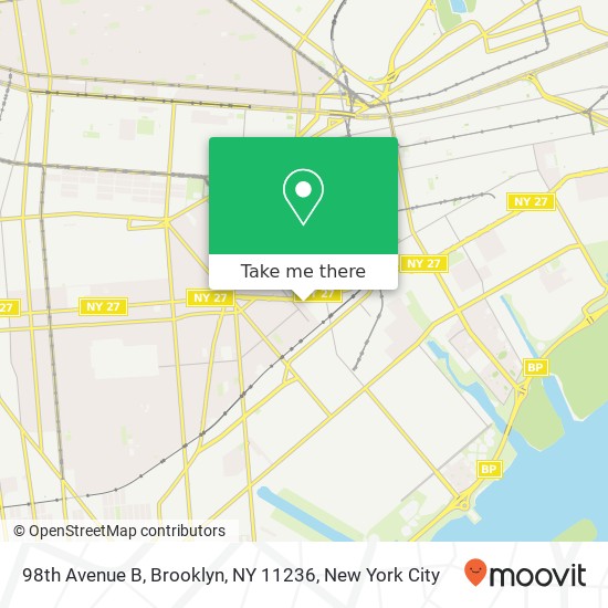 Mapa de 98th Avenue B, Brooklyn, NY 11236