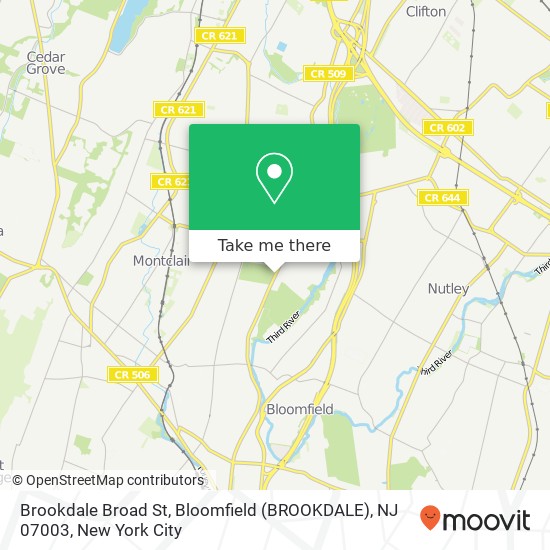 Brookdale Broad St, Bloomfield (BROOKDALE), NJ 07003 map