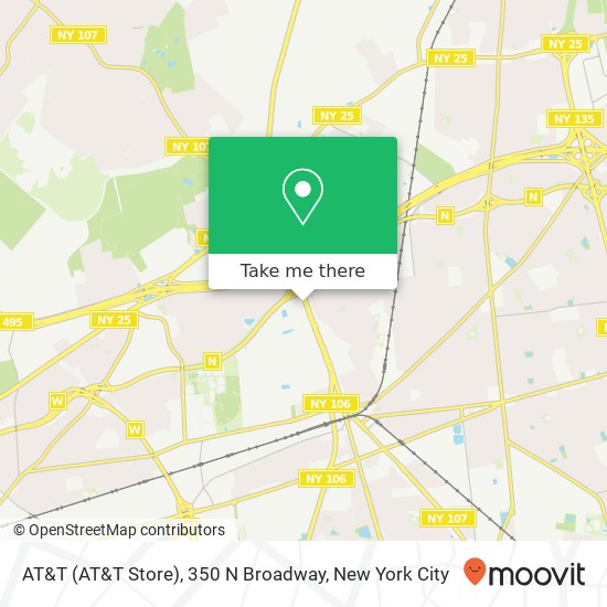 AT&T (AT&T Store), 350 N Broadway map