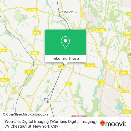 Womans Digital Imaging (Womens Digital Imaging), 79 Chestnut St map