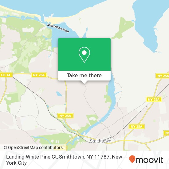 Landing White Pine Ct, Smithtown, NY 11787 map
