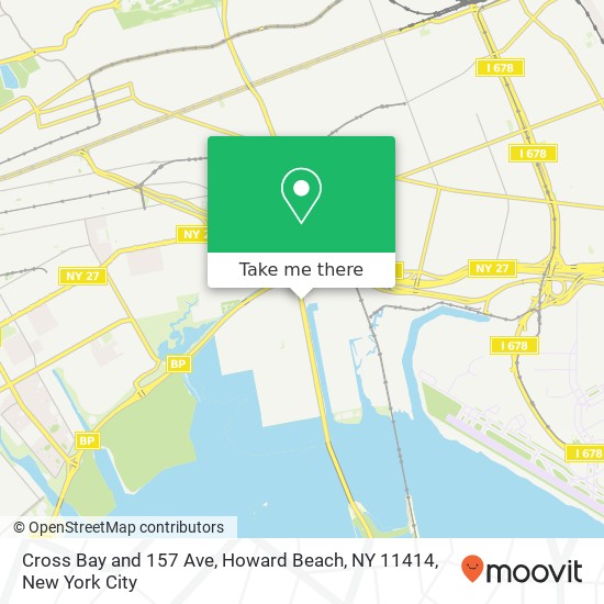 Mapa de Cross Bay and 157 Ave, Howard Beach, NY 11414