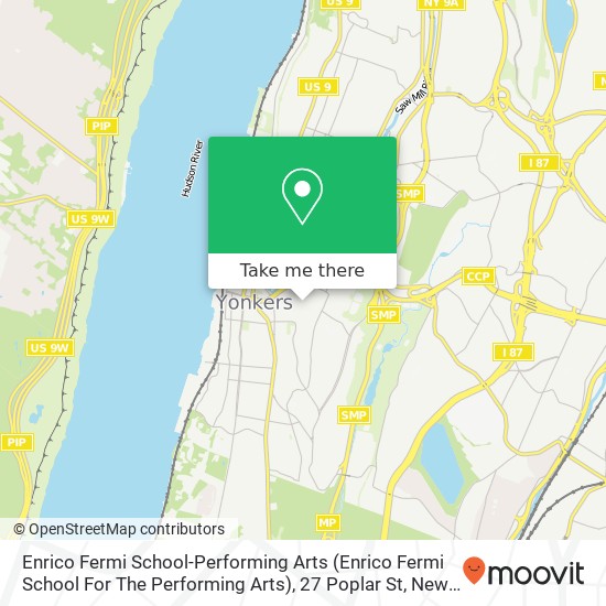 Mapa de Enrico Fermi School-Performing Arts (Enrico Fermi School For The Performing Arts), 27 Poplar St
