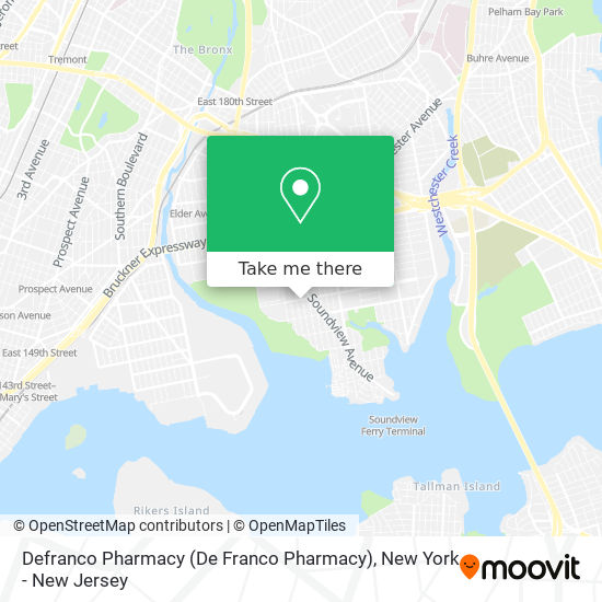 Mapa de Defranco Pharmacy (De Franco Pharmacy)