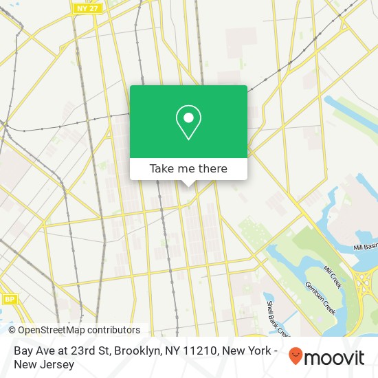 Mapa de Bay Ave at 23rd St, Brooklyn, NY 11210