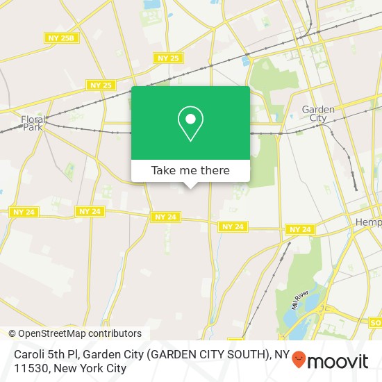 Caroli 5th Pl, Garden City (GARDEN CITY SOUTH), NY 11530 map