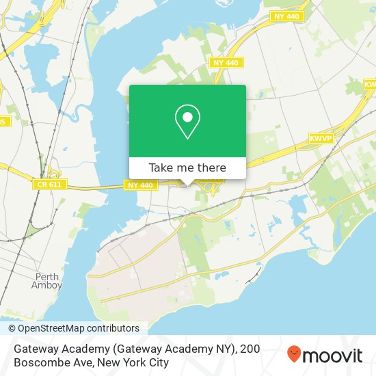 Mapa de Gateway Academy (Gateway Academy NY), 200 Boscombe Ave