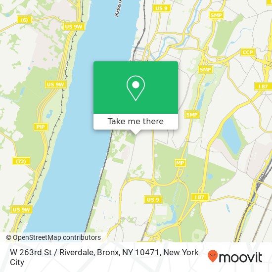Mapa de W 263rd St / Riverdale, Bronx, NY 10471