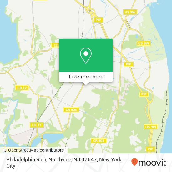 Philadelphia Railr, Northvale, NJ 07647 map