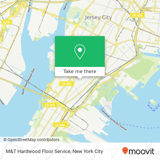 M&T Hardwood Floor Service map