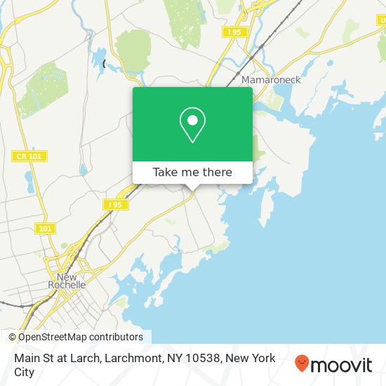 Mapa de Main St at Larch, Larchmont, NY 10538