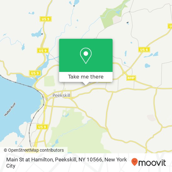 Mapa de Main St at Hamilton, Peekskill, NY 10566